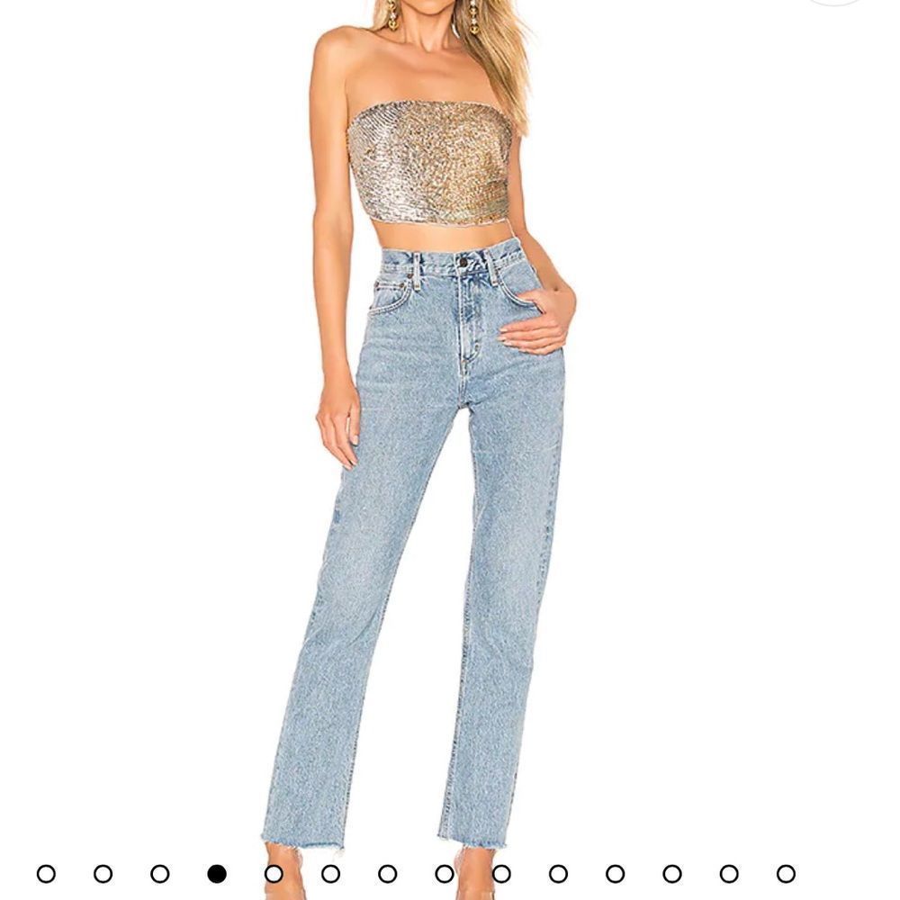 (D0017) Agolde Cherie High-rise Straight Jeans